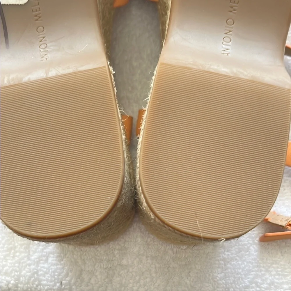 ANTONIO MELANI Orange Espadrille Shoes